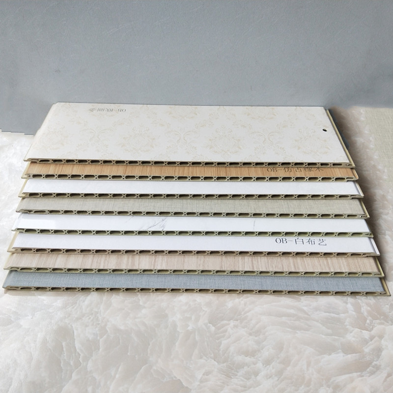 批發(fā)竹木纖維背景墻布紋護墻板酒店室內裝修集成墻板木飾面板工廠